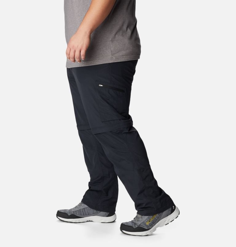 Men's Columbia Silver Ridge Convertible Pants Black | Plus Size CA-I68L3